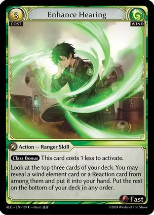Enhance Hearing (159) [Alchemical Revolution] Foil Grand Archive Single Weebs of the Shore