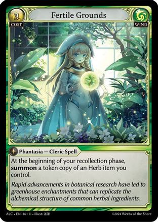 Fertile Grounds (161) [Alchemical Revolution] Grand Archive Single Weebs of the Shore
