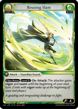 Rousing Slam (167) [Alchemical Revolution] Grand Archive Single Weebs of the Shore