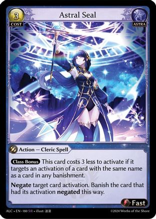 Astral Seal (180) [Alchemical Revolution] Foil Grand Archive Single Weebs of the Shore