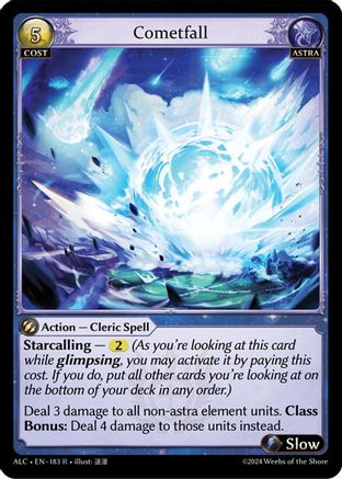 Cometfall (183) [Alchemical Revolution] Grand Archive Single Weebs of the Shore