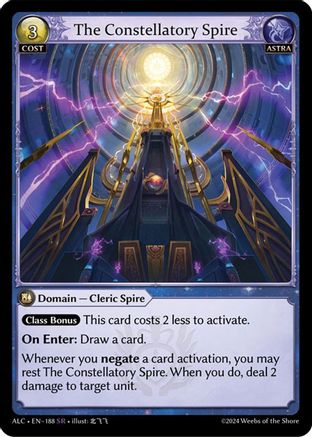 The Constellatory Spire (188) [Alchemical Revolution] Foil Grand Archive Single Weebs of the Shore