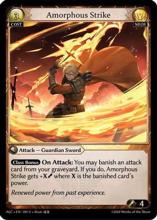 Amorphous Strike (189) [Alchemical Revolution] Foil Grand Archive Single Weebs of the Shore