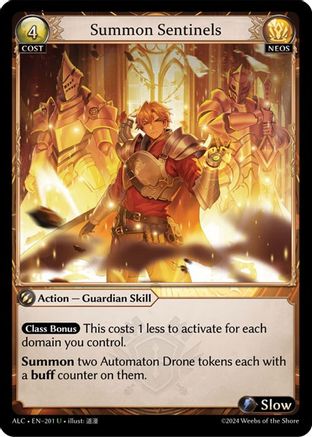 Summon Sentinels (201) [Alchemical Revolution] Grand Archive Single Weebs of the Shore