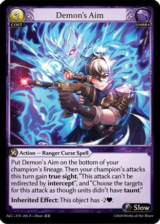 Demon's Aim (205) [Alchemical Revolution] Foil Grand Archive Single Weebs of the Shore