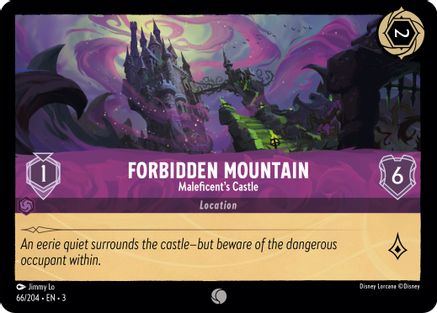 Forbidden Mountain - Maleficent's Castle (66/204) [Into the Inklands] Cold Foil Lorcana Single Disney
