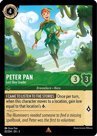 Peter Pan - Lost Boy Leader (82/204) [Into the Inklands] Cold Foil Lorcana Single Disney