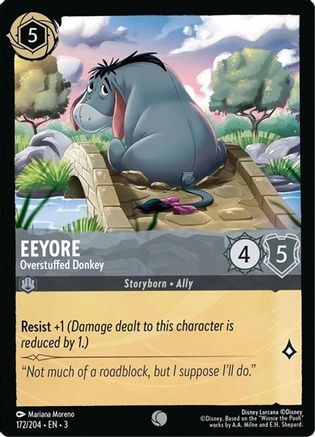 Eeyore - Overstuffed Donkey (172/204) [Into the Inklands] Cold Foil Lorcana Single Disney