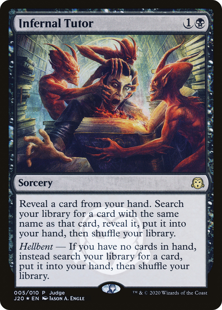 Infernal Tutor (JDG-005) [Misc] Judge Gift Cards 2020 Foil MTG Single Wizards of the Coast