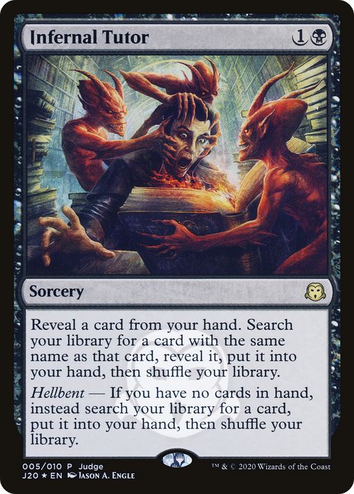 Infernal Tutor (JDG-005) [Misc] Judge Gift Cards 2020 Foil MTG Single Wizards of the Coast
