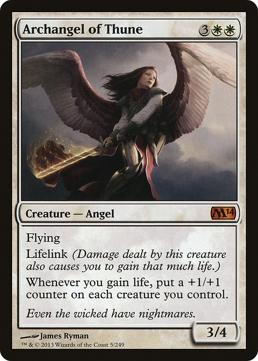 Archangel of Thune (M14-005) [Magic 2014] MTG Single Wizards of the Coast