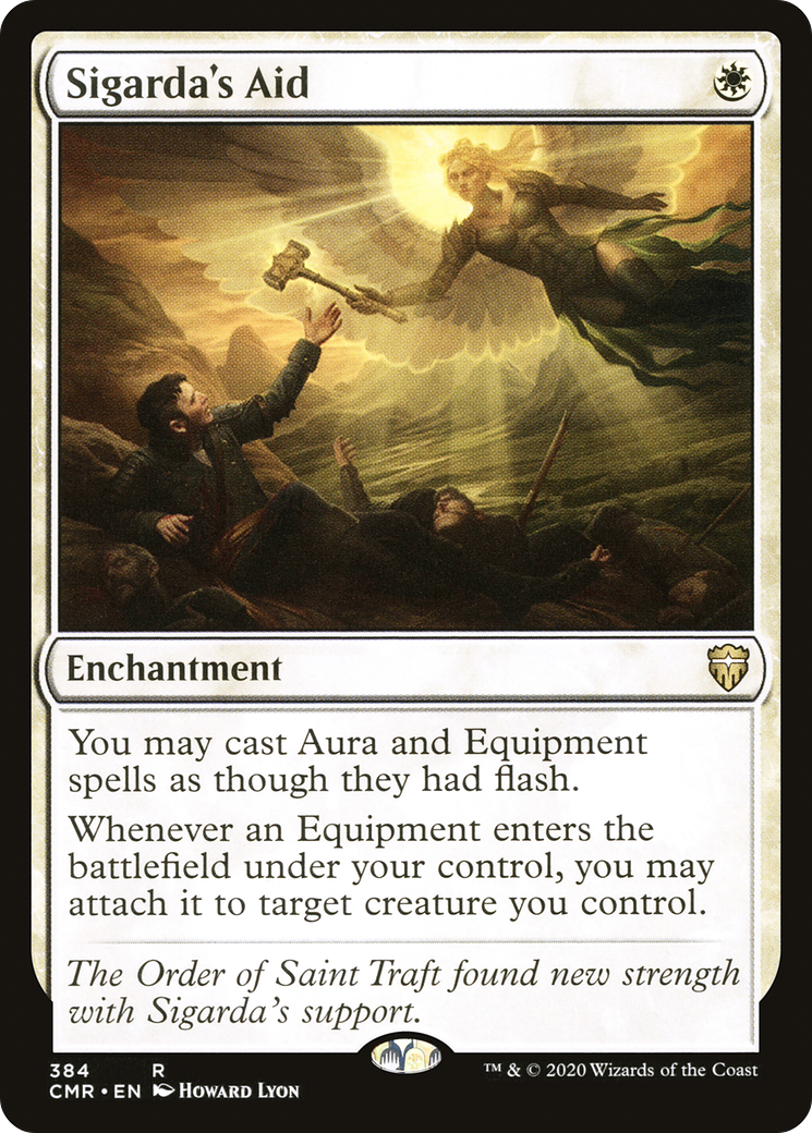 Sigarda's Aid (CMR-384) [Commander Legends] MTG Single Wizards of the Coast