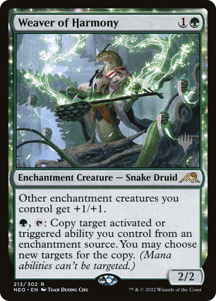 Weaver of Harmony (PPNEO-213) [Kamigawa: Neon Dynasty Promos] Foil MTG Single Wizards of the Coast
