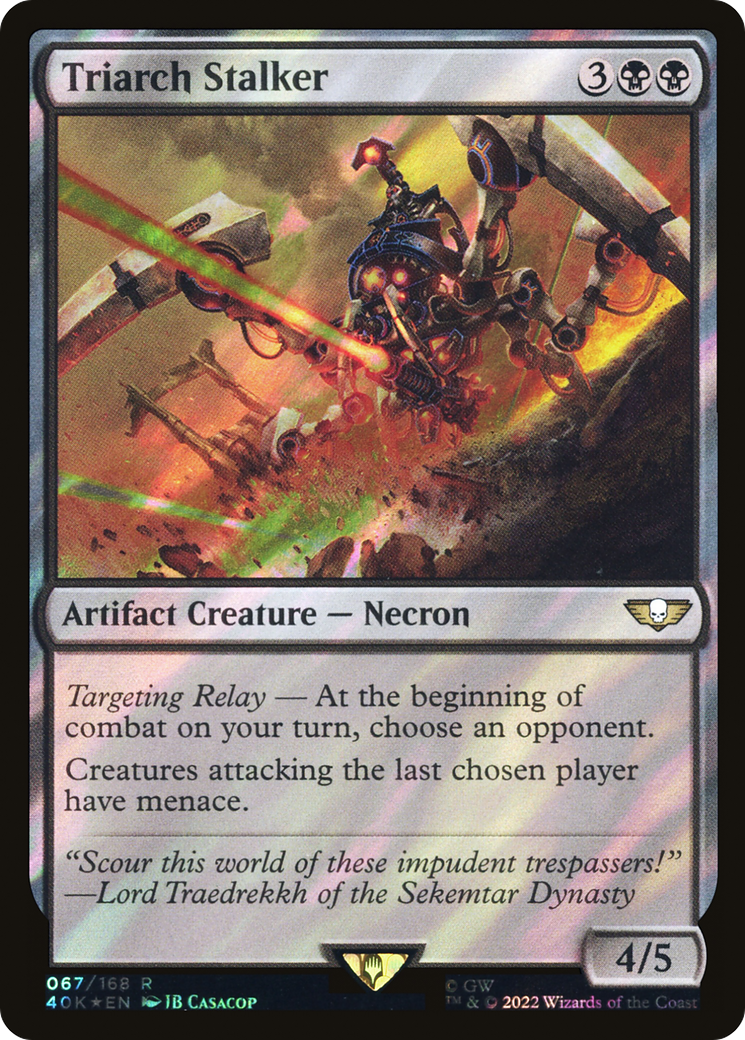 Triarch Stalker (40K-67★) [Warhammer 40,000 Commander] Foil MTG Single Wizards of the Coast