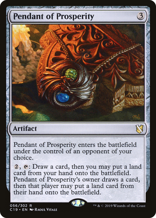 Pendant of Prosperity (C19-056) [Commander 2019] MTG Single Wizards of the Coast