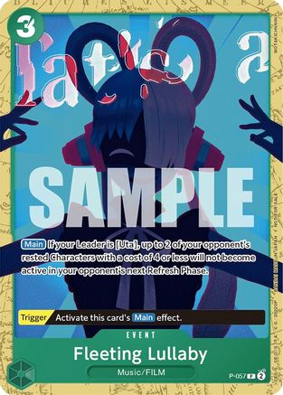 Fleeting Lullaby (Starter Deck 11: Uta Deck Battle) (P-057) [One Piece Promotion Cards] One Piece Single Bandai