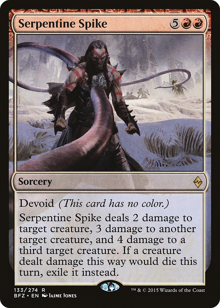 Serpentine Spike (BFZ-133) [Battle for Zendikar] Foil MTG Single Wizards of the Coast