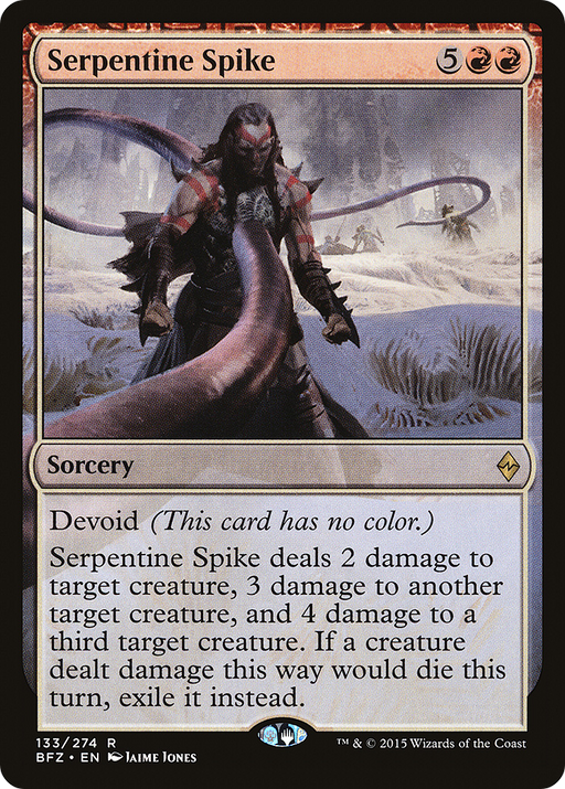 Serpentine Spike (BFZ-133) [Battle for Zendikar] MTG Single Wizards of the Coast
