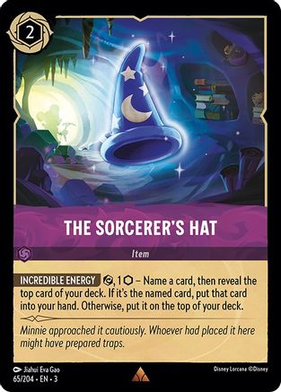 The Sorcerer's Hat (65/204) [Into the Inklands] Cold Foil Lorcana Single Disney