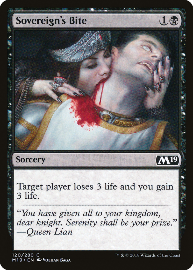 Sovereign's Bite (M19-120) [Core Set 2019] Foil MTG Single Wizards of the Coast