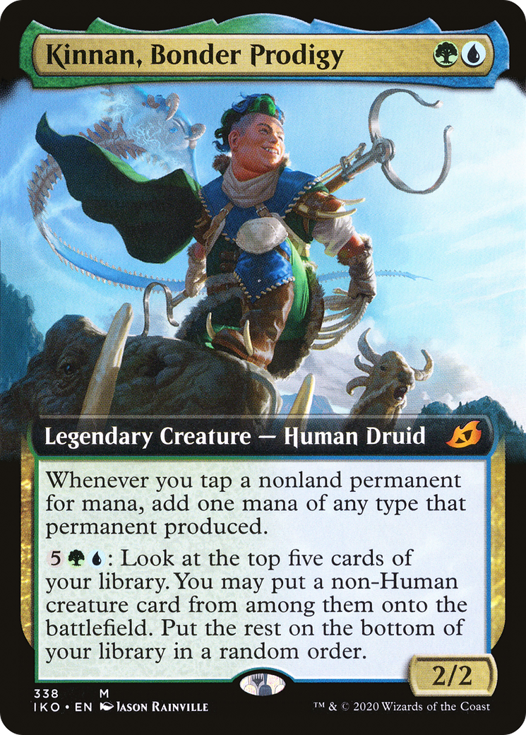 Kinnan, Bonder Prodigy (IKO-338) [Ikoria: Lair of Behemoths] (Extended Art) Foil MTG Single Wizards of the Coast