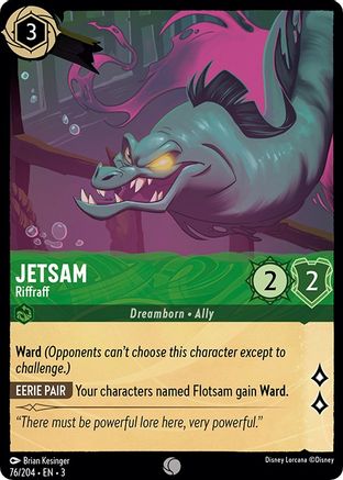 Jetsam - Riffraff (76/204) [Into the Inklands] Lorcana Single Disney