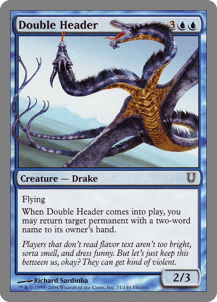 Double Header (UNH-031) [Unhinged] MTG Single Wizards of the Coast