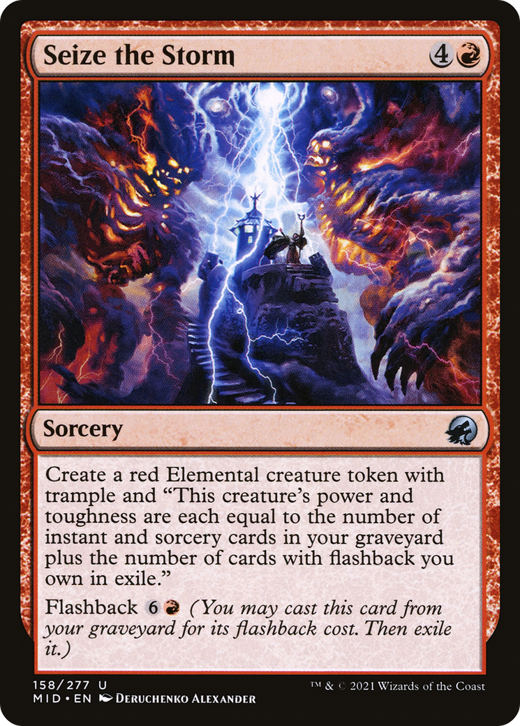 Seize the Storm (MID-158) [Innistrad: Midnight Hunt] MTG Single Wizards of the Coast