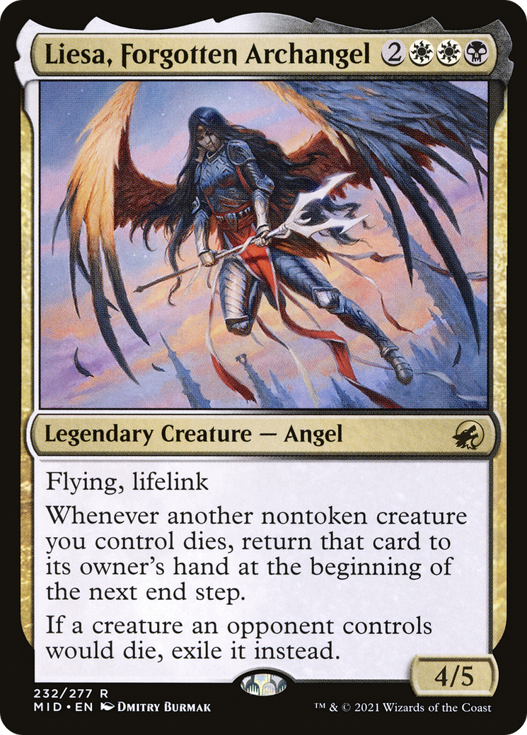 Liesa, Forgotten Archangel (MID-232) [Innistrad: Midnight Hunt] MTG Single Wizards of the Coast