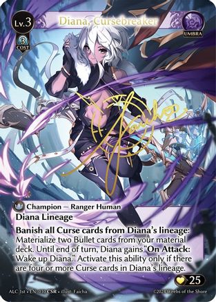 Diana, Cursebreaker (CSR) (ALC1E) (010) [Alchemical Revolution] Foil Grand Archive Single Weebs of the Shore