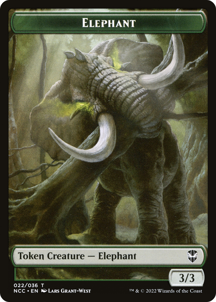 Elephant (TNCC-022) [Tokens] New Capenna Commander Tokens Foil MTG Single Wizards of the Coast