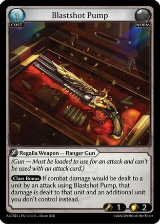 Blastshot Pump (013) [Alchemical Revolution Starter Decks] Grand Archive Single Weebs of the Shore