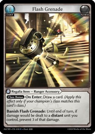 Flash Grenade (018) [Alchemical Revolution Starter Decks] Grand Archive Single Weebs of the Shore