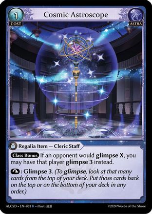 Cosmic Astroscope (033) [Alchemical Revolution Starter Decks] Grand Archive Single Weebs of the Shore