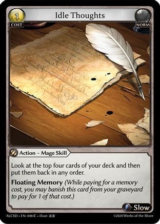 Idle Thoughts (048) [Alchemical Revolution Starter Decks] Grand Archive Single Weebs of the Shore