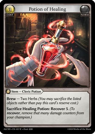 Potion of Healing (057) [Alchemical Revolution Starter Decks] Grand Archive Single Weebs of the Shore