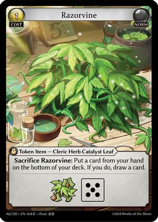 Razorvine (058) [Alchemical Revolution Starter Decks] Grand Archive Single Weebs of the Shore