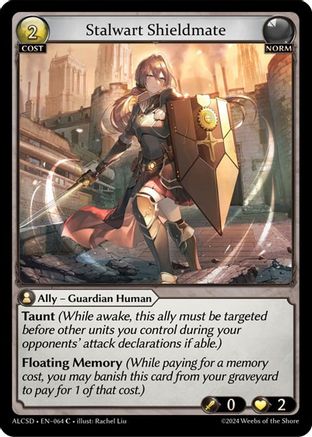 Stalwart Shieldmate (064) [Alchemical Revolution Starter Decks] Grand Archive Single Weebs of the Shore