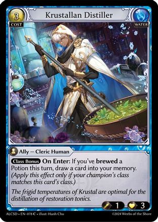 Krustallan Distiller (078) [Alchemical Revolution Starter Decks] Grand Archive Single Weebs of the Shore