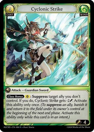 Cyclonic Strike (084) [Alchemical Revolution Starter Decks] Grand Archive Single Weebs of the Shore