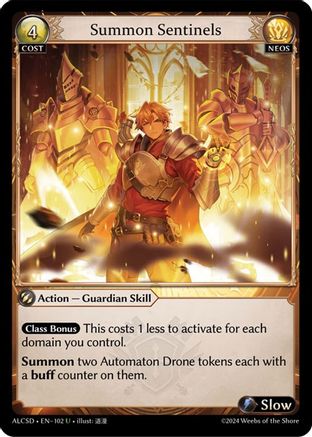 Summon Sentinels (102) [Alchemical Revolution Starter Decks] Grand Archive Single Weebs of the Shore