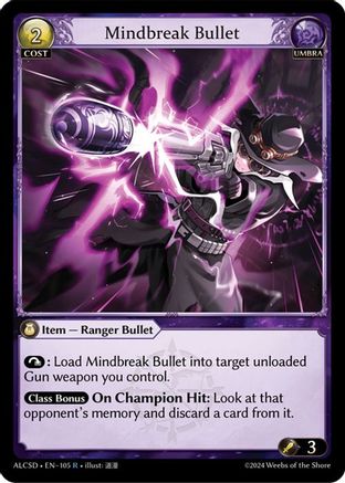Mindbreak Bullet (105) [Alchemical Revolution Starter Decks] Grand Archive Single Weebs of the Shore