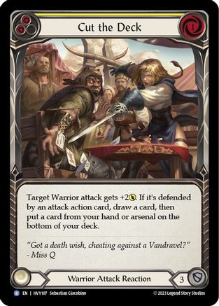 Cut the Deck (Yellow) [HVY107] (Heavy Hitters) Flesh And Blood Single Flesh And Blood   