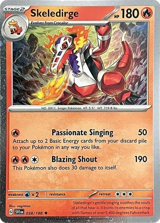 Skeledirge - 038/198 (Cosmos Holo) Holofoil [Misc: Cards & Products] Pokemon Single Pokémon