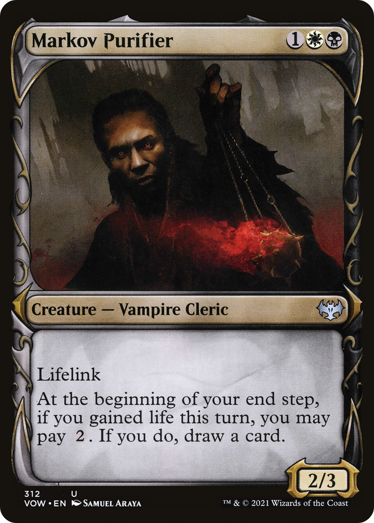 Markov Purifier (VOW-312) [Innistrad: Crimson Vow] (Showcase) MTG Single Wizards of the Coast