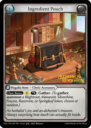 Ingredient Pouch (007) [Promotional Cards] Foil Grand Archive Single Weebs of the Shore