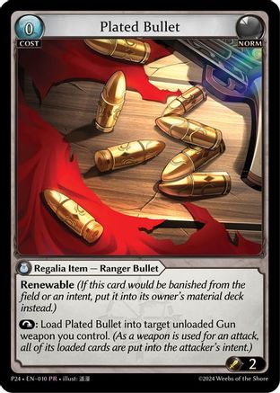 Plated Bullet (010) [Promotional Cards] Foil Grand Archive Single Weebs of the Shore