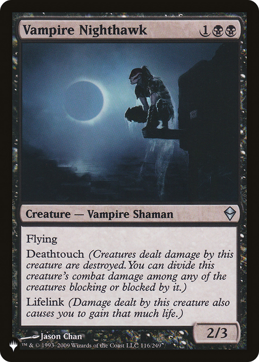 Vampire Nighthawk (LIST-ZEN-116) [Mystery Booster] The List MTG Single Wizards of the Coast