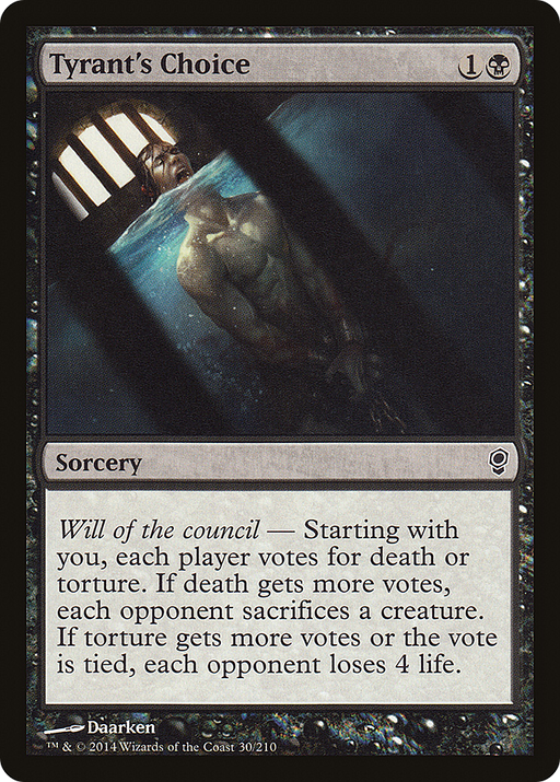 Tyrant's Choice (CNS-030) [Conspiracy] MTG Single Wizards of the Coast