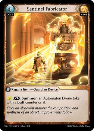 Sentinel Fabricator (023) [Promotional Cards] Grand Archive Single Weebs of the Shore